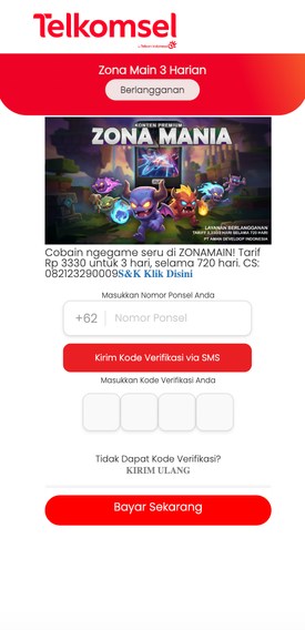 ID ZONA Pin submit Telkomsel 1